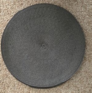 Brown Woven Round Placemats, 15"